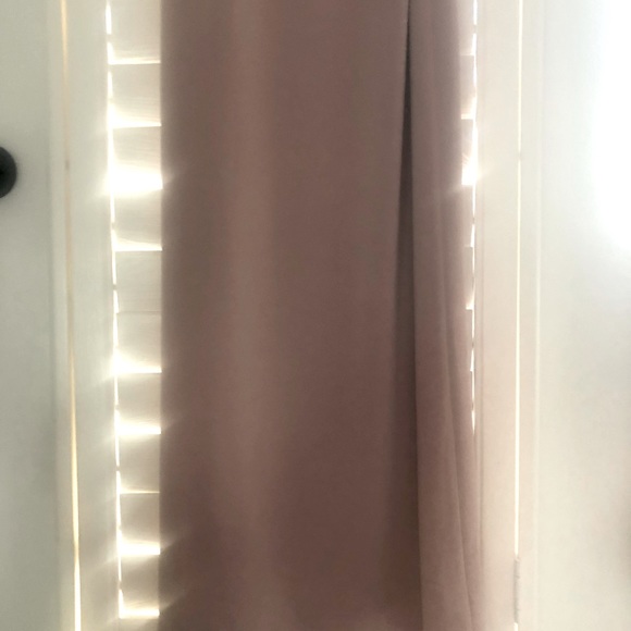 NWT Halston Champagne Blush floor length gown - Picture 8 of 14